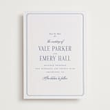 "Hamptons" - Letterpress Save The Dates in Sky Blue by Hudson meet Rose - Two Color