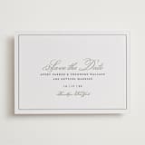 "Bliss" - Letterpress Save The Dates in Soft Black by Kelly Watkins - Two Color