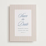 "Catamaran" - Letterpress Save The Dates in Provincial Blue by Morgan Kendall - Two Color