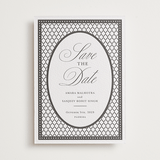 "Kamal" - Letterpress Save The Dates in Soft Black by Oma N. Ramkhelawan - One Color