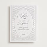 "Kamal" - Letterpress Save The Dates in Soft Black by Oma N. Ramkhelawan - Two Color