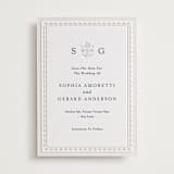 "Pressed Motif" - Letterpress Save The Dates in Indigo by Oma N. Ramkhelawan - Two Color