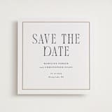 "Parker" - Letterpress Save The Dates in Matte Gold by Angela Garrick - Two Color