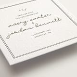 "The Verdure Suite" - Letterpress Save The Dates in Moss by Brittney Jensen - Detail