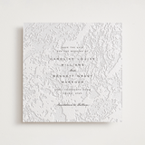 "Subtle Marble" - Letterpress Save The Dates in Soft Black by Erin L. Wilson - Two Color