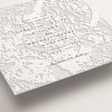 "Subtle Marble" - Letterpress Save The Dates in Soft Black by Erin L. Wilson - Detail