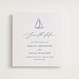"Mariner" - Letterpress Save The Dates in Indigo by Jelena Vuletic - Two Color