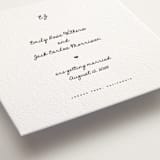 "Lover's Lantern" - Letterpress Save The Dates in Soft Black by Blustery August - Detail