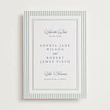"Posh" - Letterpress Save The Dates in Provincial Blue by Creo Study - Two Color