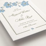 "Anemones" - Letterpress Save The Dates in Sky Blue by letterfix - Detail