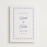 "Talavera Tiles" - Letterpress Save The Dates in Lapis by Olivia Raufman - Two Color