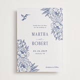 "Botanical Dream" - Letterpress Save The Dates in Lapis by Sherley Ferreira - One Color