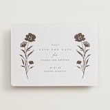 "shiruko" - Letterpress Save The Dates in Coffee by chocomocacino - One Color