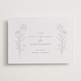 "shiruko" - Letterpress Save The Dates in Coffee by chocomocacino - Two Color