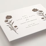 "shiruko" - Letterpress Save The Dates in Coffee by chocomocacino - Detail