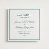 "Fresh Classic" - Letterpress Save The Dates in Cucumber by letterfix - One Color