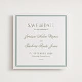 "Fresh Classic" - Letterpress Save The Dates in Cucumber by letterfix - Two Color