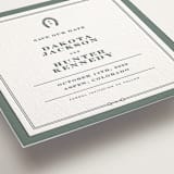 "The Ranch" - Letterpress Save The Dates in Stone by Jenna Holcomb - Detail