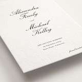 "Finely" - Letterpress Save The Dates in Soft Black by Ani Somi - Detail