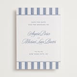 "Stately" - Letterpress Save The Dates in Provincial Blue by Creo Study - Two Color