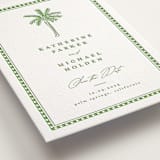 "Iconic" - Letterpress Save The Dates in Pear by Creo Study - Detail