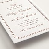 "Avery" - Letterpress Save The Dates in Dusty Rose by Jennifer Postorino - Detail