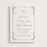 "Lake Como" - Letterpress Save The Dates in Faux Gold by Kate Ahn - One Color
