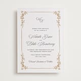 "Lake Como" - Letterpress Save The Dates in Faux Gold by Kate Ahn - Two Color
