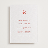 "lobster" - Letterpress Save The Dates in Verona Sunset by Pippa Shaw - One Color