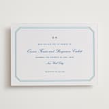 "Brasserie" - Letterpress Save The Dates in Sapphire by Megan Davis - Two Color
