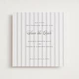 "Striped" - Letterpress Save The Dates in Soft Black by Baumbirdy - Two Color