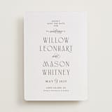 "Willow" - Letterpress Save The Dates in Burnt Sienna by Snow and Ivy - One Color