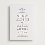 "Willow" - Letterpress Save The Dates in Burnt Sienna by Snow and Ivy - Two Color