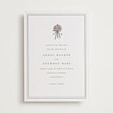 "wedding bouquet" - Letterpress Save The Dates in Pistachio by Lori Wemple - Two Color