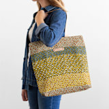 "Basic" - Snap Tote in Desert by Bethania Lima - On Model