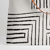 "Taos" - Snap Tote in Ink by Anna Elder - Fabric Detail