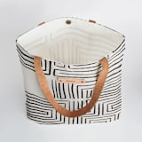 "Taos" - Snap Tote in Ink by Anna Elder - Interior Detail