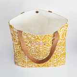 "Deconstruct" - Snap Tote in Mustard by Michelle Taylor - Interior Detail