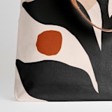 "Abstract Flora" - Snap Tote in Desert by Iveta Angelova - Fabric Detail