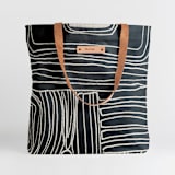 "Chalk Dust" - Snap Tote in Ink by Deborah Velasquez - Snap Tote