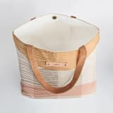 "Shape Stack" - Snap Tote in Melon by Michelle Taylor - Interior Detail