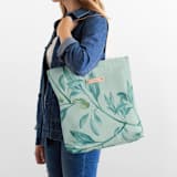 "Botanical greenery" - Snap Tote in Greenery by Lucrecia Caporale - On Model