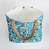 "Birds in Flight" - Snap Tote in Sky by Michelle Fifis - Interior Detail