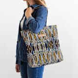 "Ogees" - Snap Tote in Shadow by Bethania Lima - On Model