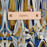 "Ogees" - Snap Tote in Shadow by Bethania Lima - Tag Detail