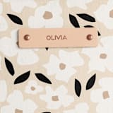 "Primavera" - Snap Tote in Daisy by Iveta Angelova - Tag Detail