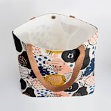 "Farmer's Market" - Snap Tote in Herb by Iveta Angelova - Interior Detail