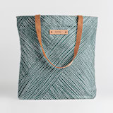 "Line Wrap" - Snap Tote in Cactus by Michelle Taylor - Snap Tote