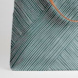 "Line Wrap" - Snap Tote in Cactus by Michelle Taylor - Fabric Detail