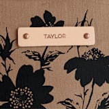 "Wildflowers" - Snap Tote in Brown by Wildfield Paper Co - Tag Detail